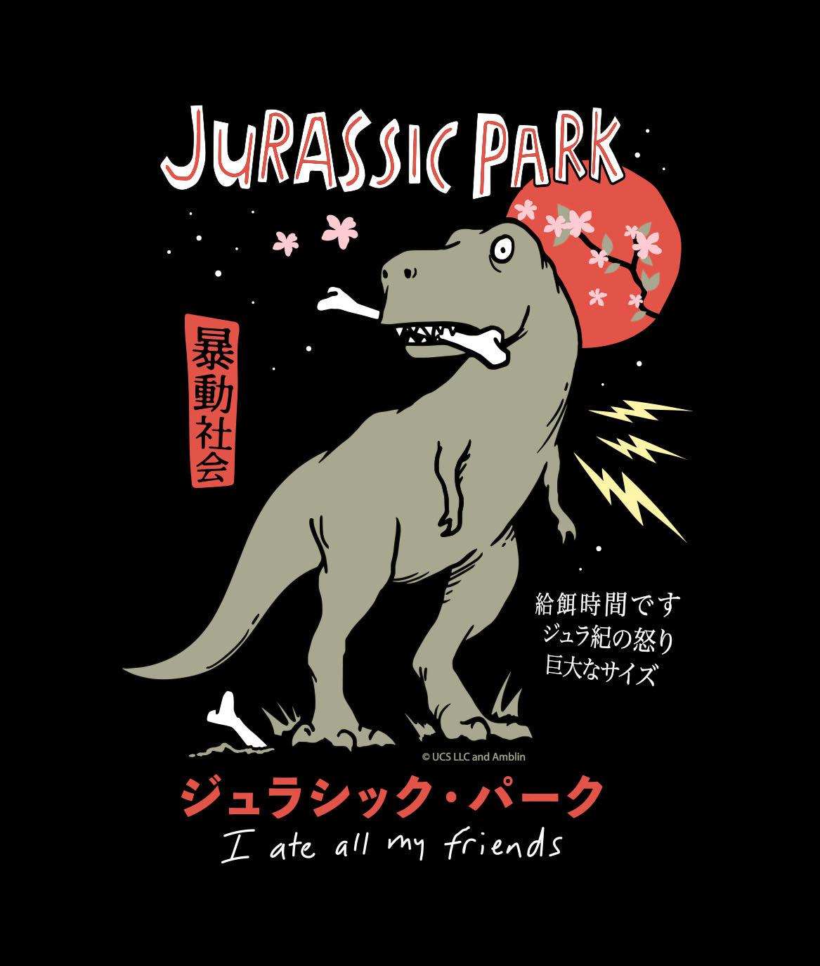 Jurassic Park I Ate All My Friends Womens Tee - - Riot Society