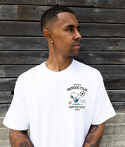 Peanuts Snoopy & Woodstock FC Soccer Mens T-Shirt - White - - Riot Society