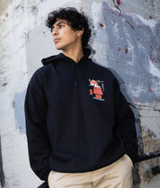 Peanuts Snoopy Doghouse Japan 2.0 Mens Hoodie - Black - - Riot Society