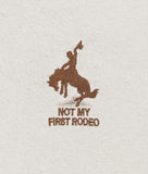 Not My First Rodeo Embroidered Mens T-Shirt - - Riot Society