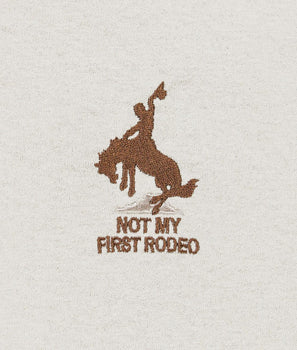 Not My First Rodeo Embroidered Mens T-Shirt - - Riot Society