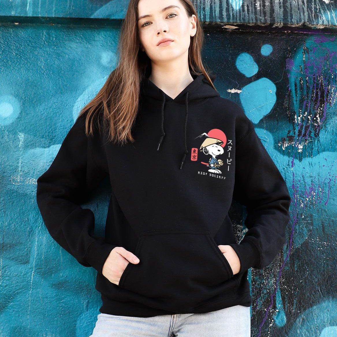Peanuts Snoopy & Woodstock Samurai Womens Hoodie - - Riot Society