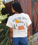 Peanuts Snoopy Save the Trees Womens Tee - - Riot Society