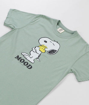 Peanuts Snoopy and Woodstock Mood Boyfriend Tee - - Riot Society