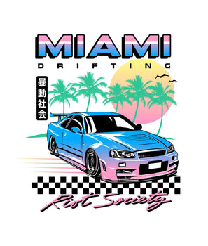 Miami Drifting Boys Tee - - Riot Society