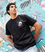 Fiesta Til Death Skeleton Poster Mens T-Shirt - - Riot Society