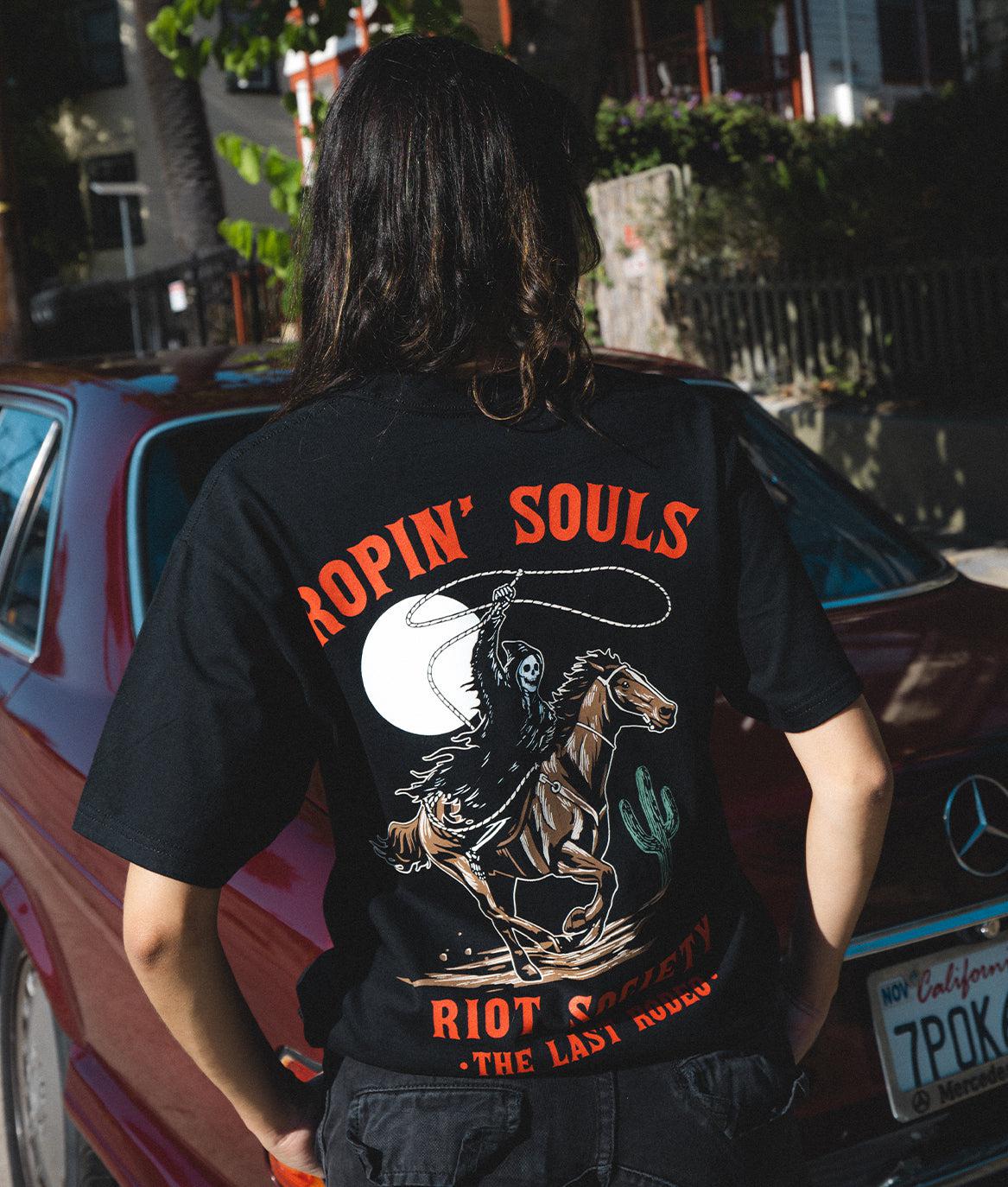 Rodeo Reaper Ropin' Souls Womens Tee - - Riot Society