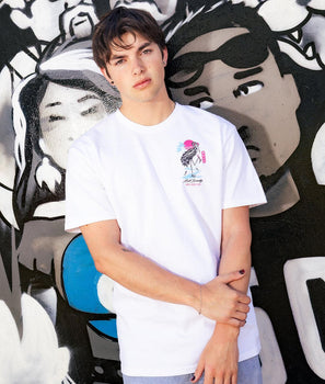Crane Skeleton Tokyo Mens T-Shirt - - Riot Society