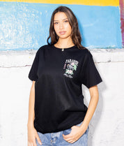 Skeleton Flamingo Paradise Beach Club Womens Tee - - Riot Society