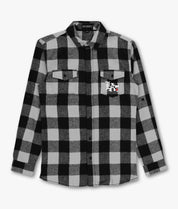 Peanuts Snoopy LA Chill Embroidered Mens Flannel Shirt - - Riot Society
