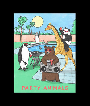 Party Animals Mens T-Shirt - - Riot Society