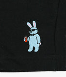 Bad Bunny Embroidered Mens Fleece Shorts - - Riot Society