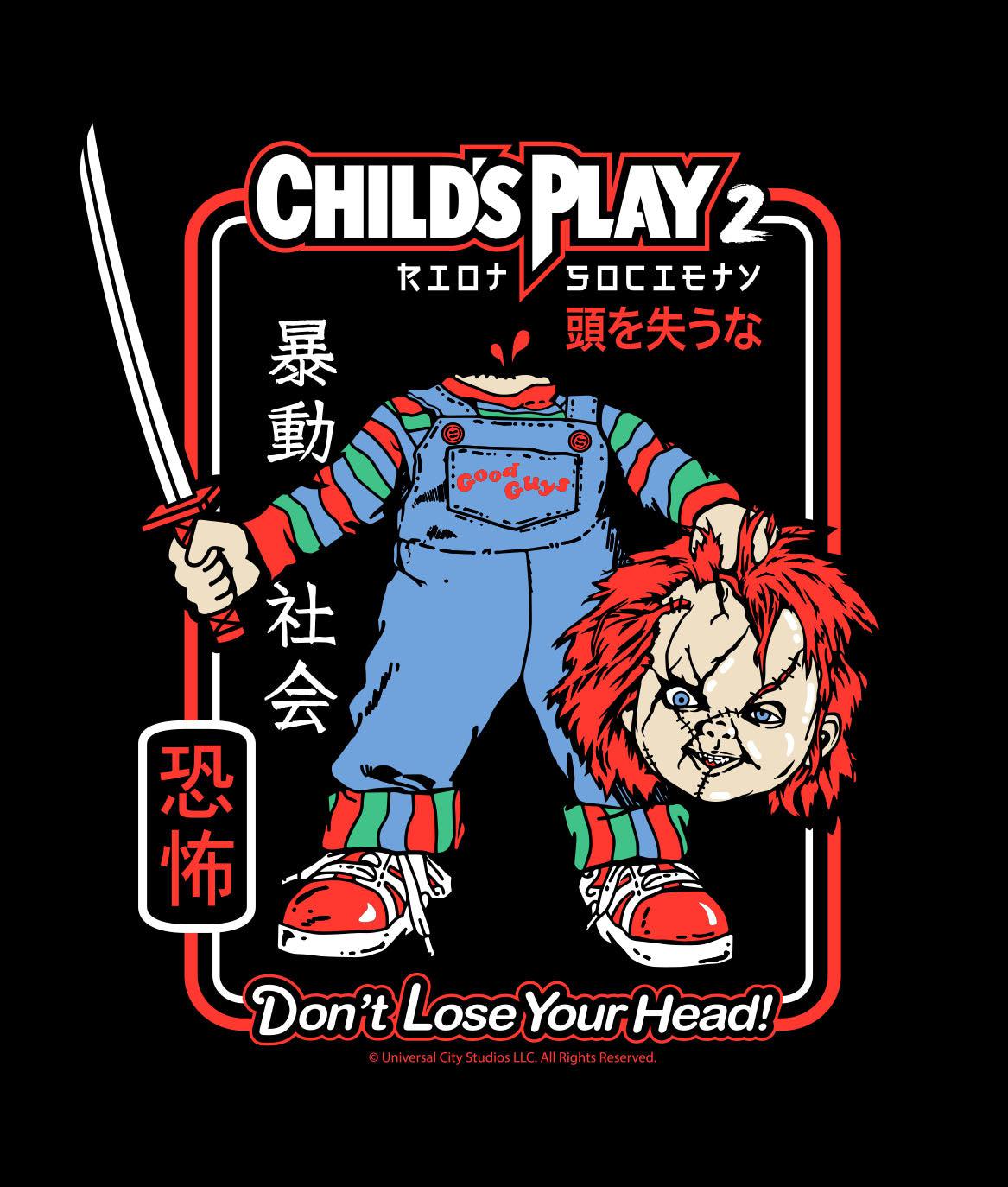 Child's Play Chucky Kanji Mens T-Shirt - - Riot Society