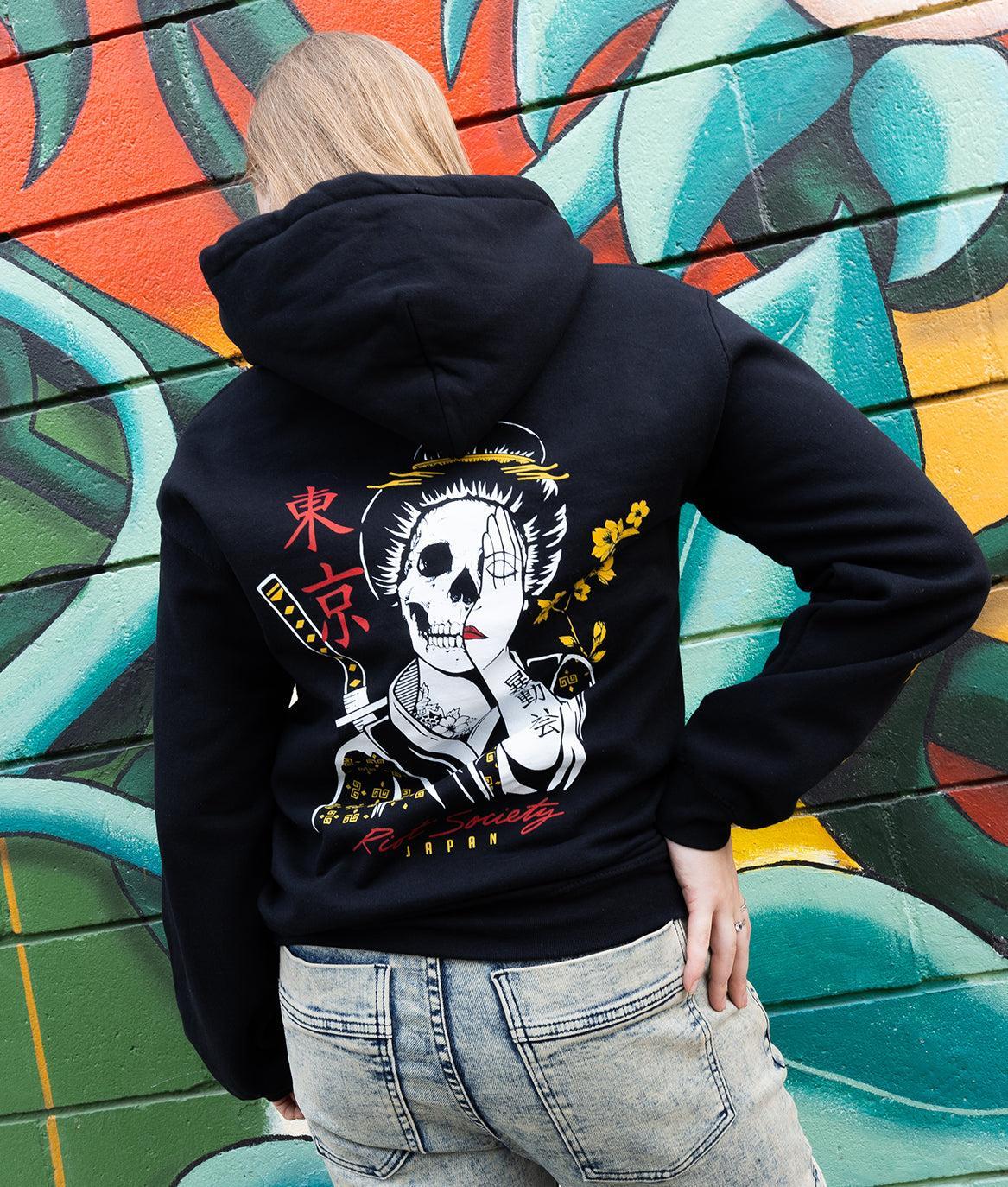 Geisha Shame Womens Hoodie - - Riot Society