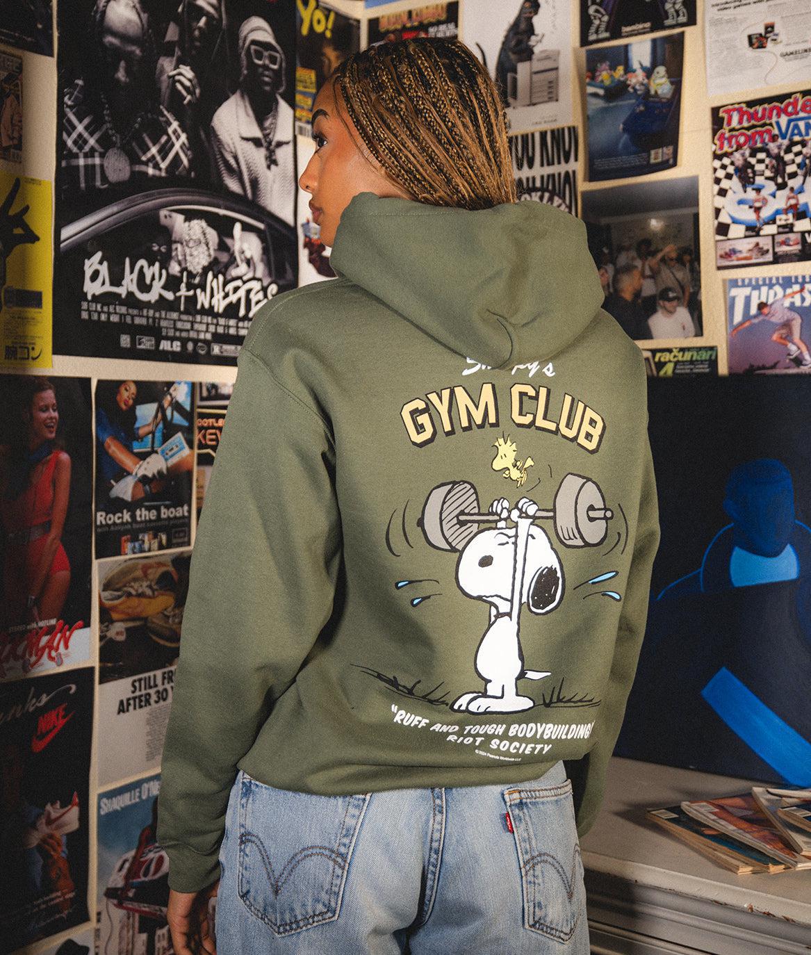 Peanuts Snoopy's Gym Club Womens Hoodie - - Riot Society