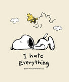 Peanuts Snoopy & Woodstock I Hate Everything Boyfriend Tee Sale - - Riot Society