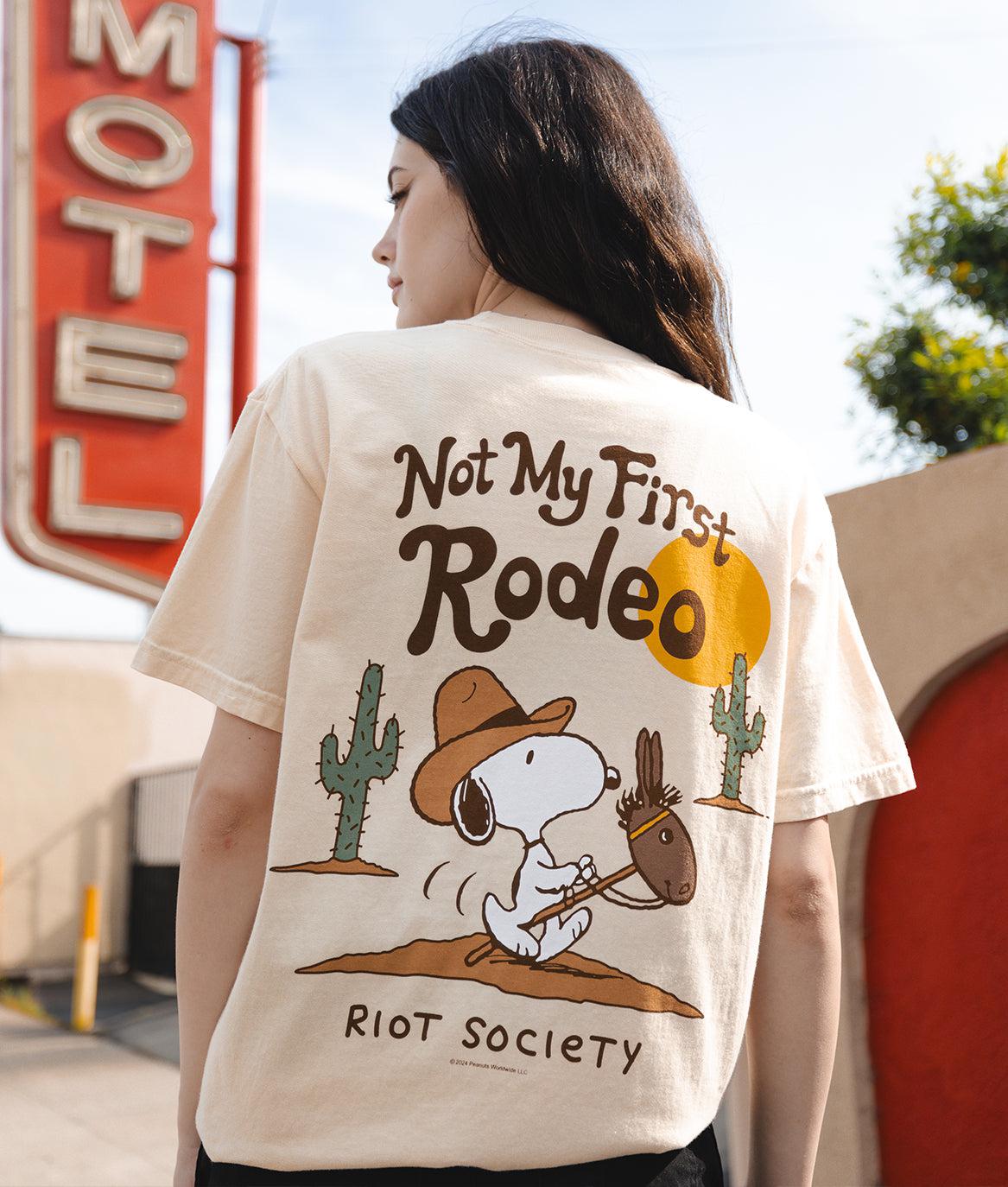 Peanuts Not My First Rodeo Boyfriend Tee - - Riot Society