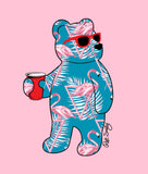 Tropical Flamingo Bear Womens Tee Sale - - Riot Society