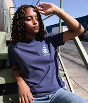 Peanuts Snoopy's Sailing Club Puff Boyfriend Tee - - Riot Society