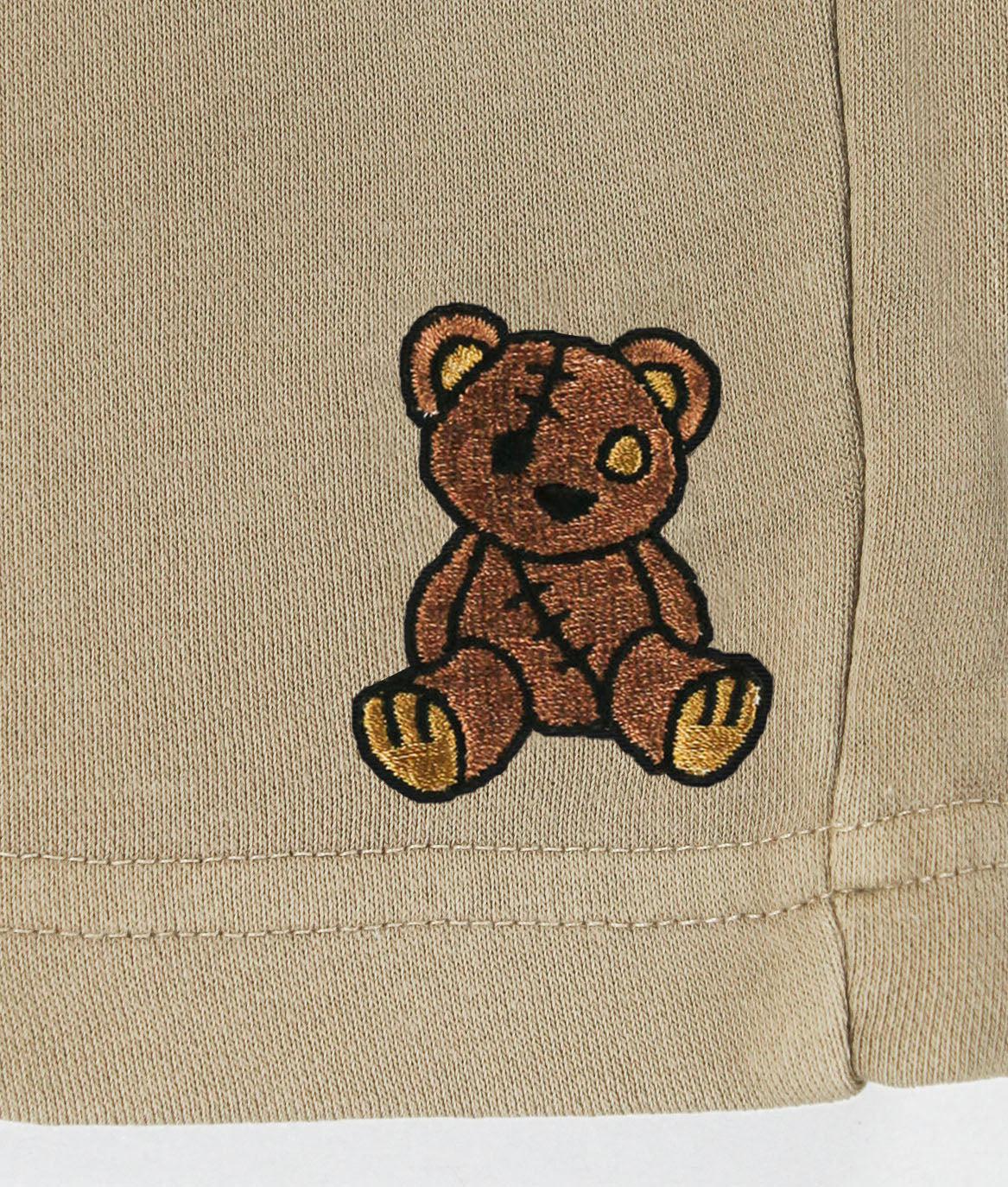 Teddy Bear Embroidered Mens Fleece Shorts - - Riot Society