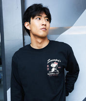 Peanuts Snoopy's Baseball Club Mens Long Sleeve T-Shirt - - Riot Society