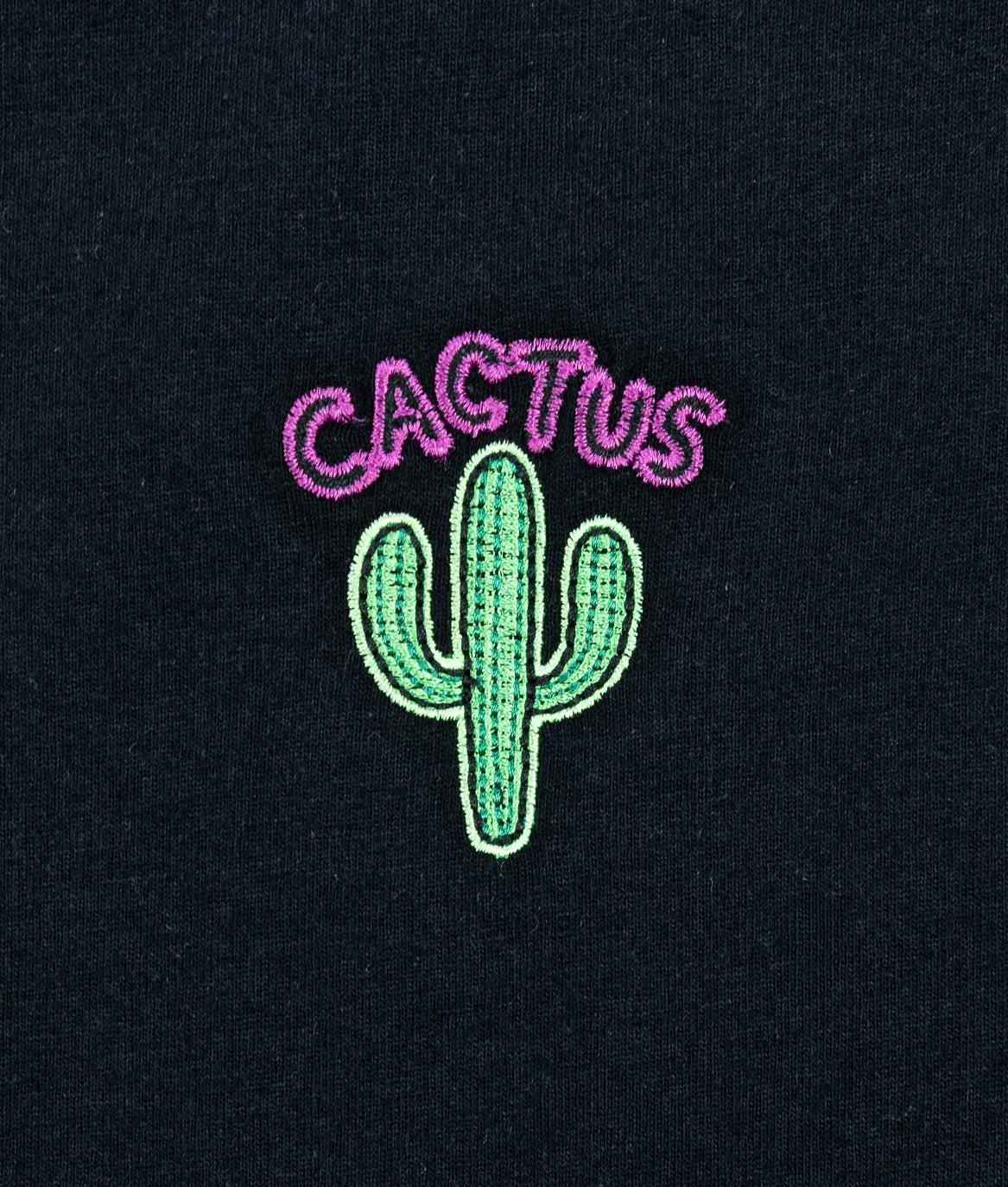 Neon Cactus Embroidered Mens T-Shirt - - Riot Society