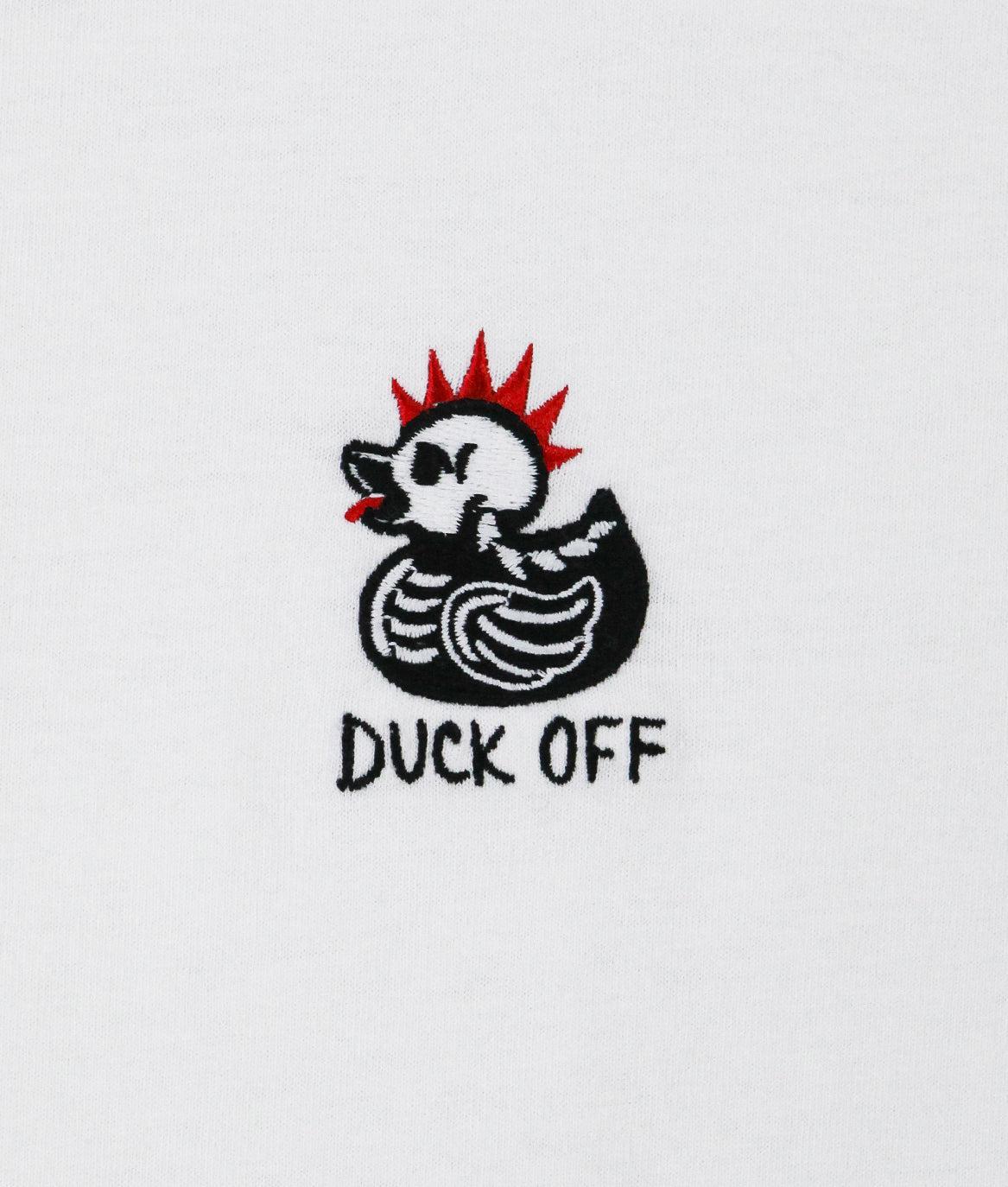 Duck Off Duck Embroidered Mens T-Shirt - - Riot Society