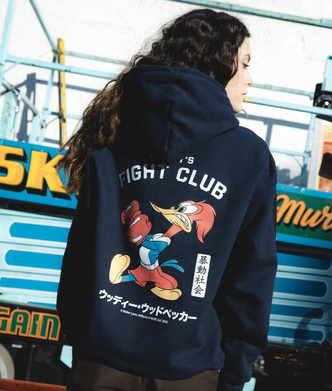 Woody Woodpecker's Fight Club Womens Hoodie - - Riot Society