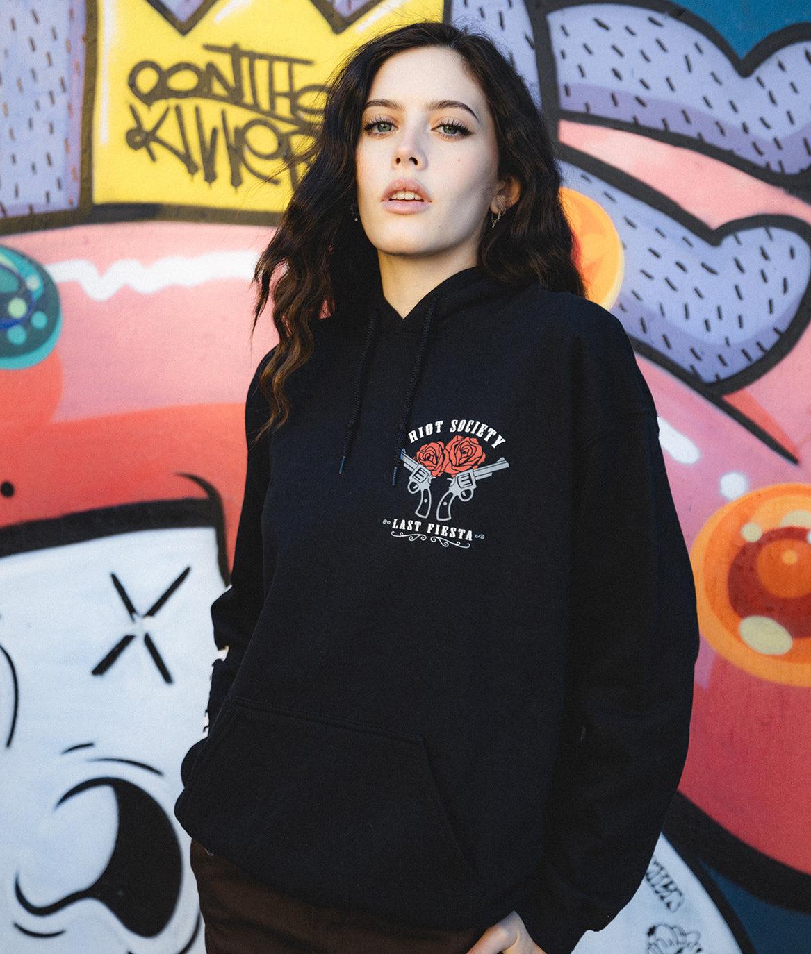 The Last Fiesta Vaquera Cowgirl Womens Hoodie - - Riot Society