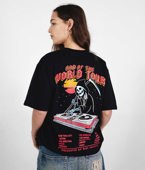 Reaper DJ End of the World Tour Womens Tee - - Riot Society