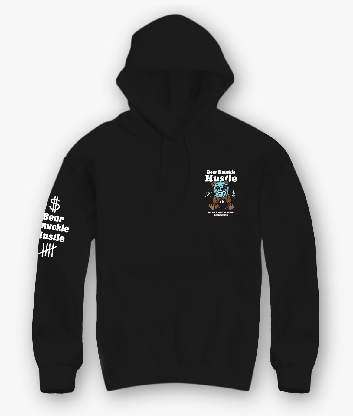 Dro x Riot Society Bear Knuckle Hustle Mens Hoodie - - Riot Society