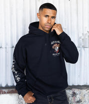 Wild As Hell Skeleton Hold On Tight Mens Hoodie - Black - - Riot Society