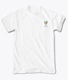 Flamingo Palm Miami Embroidered Mens T-Shirt - - Riot Society