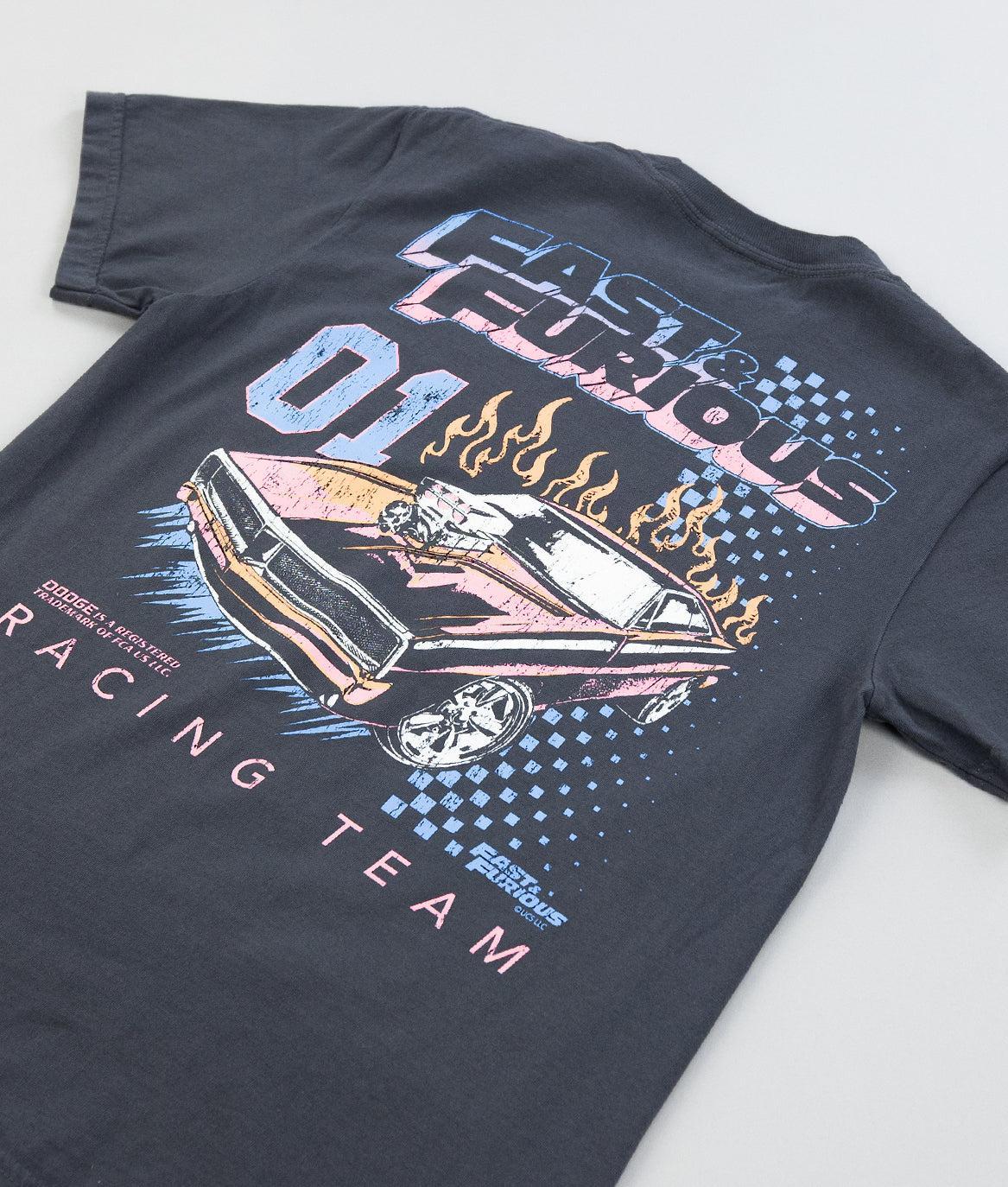 Fast & Furious Racing Team Boyfriend Tee - Graphite - - Riot Society