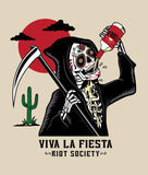 Viva la Fiesta Reaper Womens Tee - - Riot Society