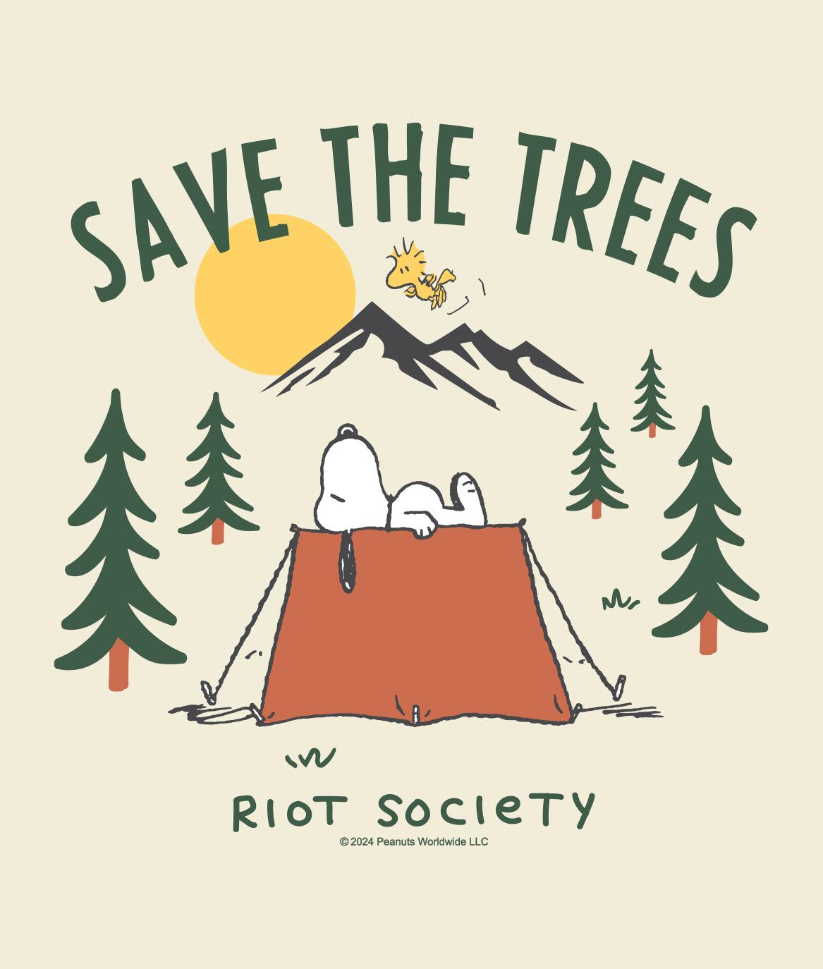 Peanuts Snoopy Save the Trees Womens Tee - - Riot Society