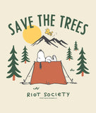 Peanuts Snoopy Save the Trees Womens Tee - - Riot Society