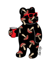 Mushroom Bear Mens T-Shirt - - Riot Society
