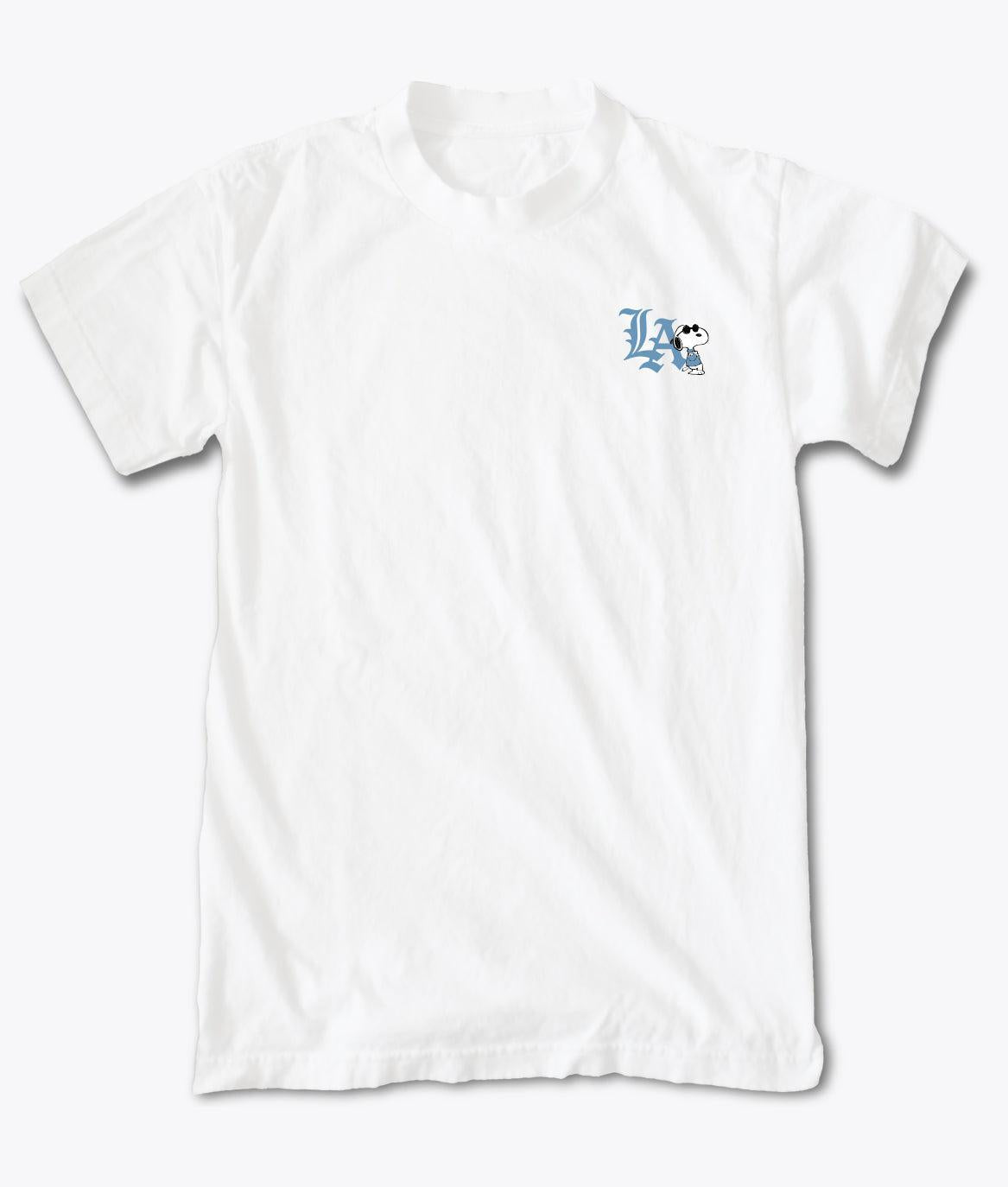 Peanuts Snoopy LA Chill Embroidered Mens T-Shirt - - Riot Society