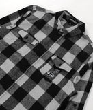 8 Ball Cherries Embroidered Mens Premium Yarn-Dyed Long Sleeve Flannel Shirt Sale - - Riot Society