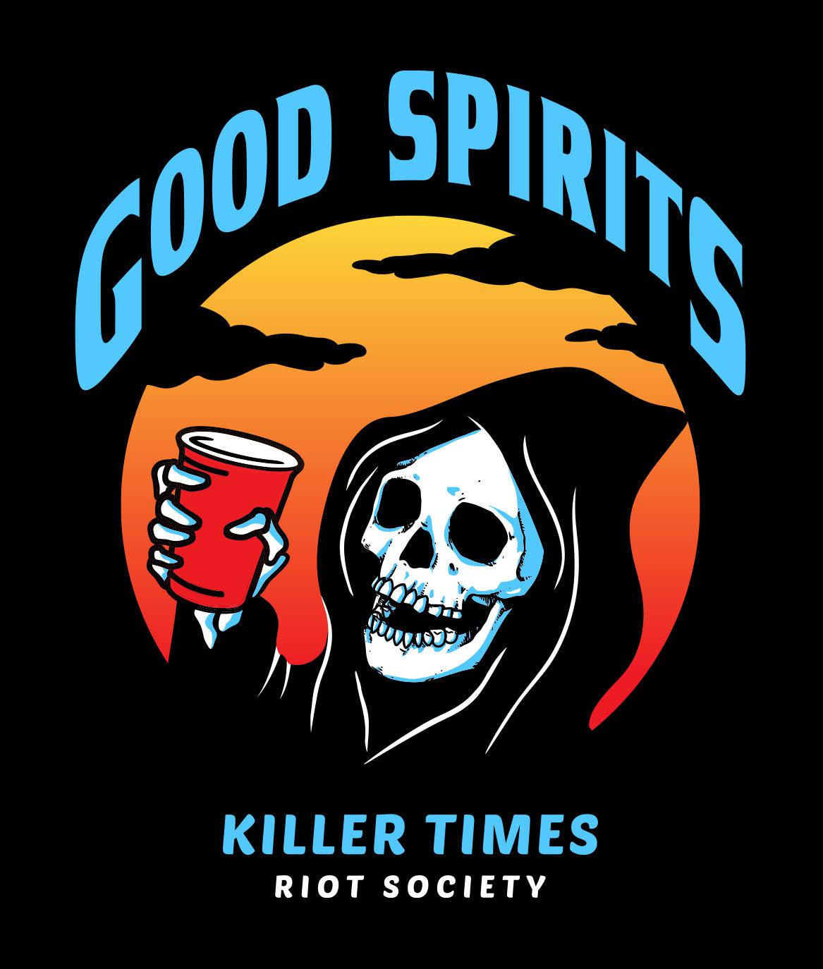 Good Spirits Reaper Womens Tee - - Riot Society