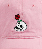 Skull Rose Embroidered Dad Hat - - Riot Society