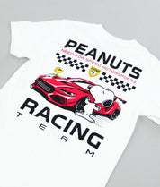 Peanuts Snoopy & Woodstock Racing Team Boyfriend Tee - - Riot Society