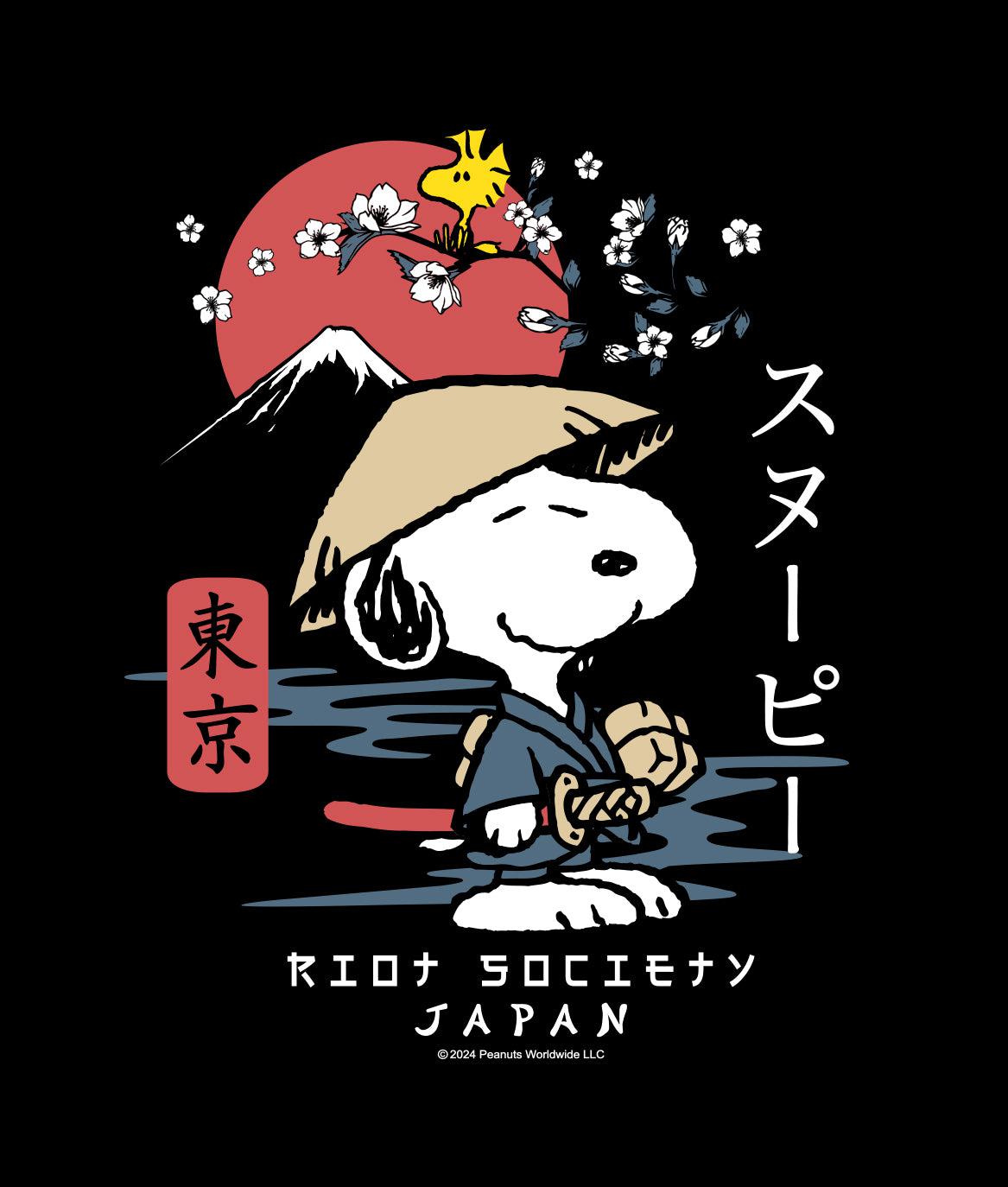 Peanuts Snoopy & Woodstock Samurai Boys Tee - - Riot Society