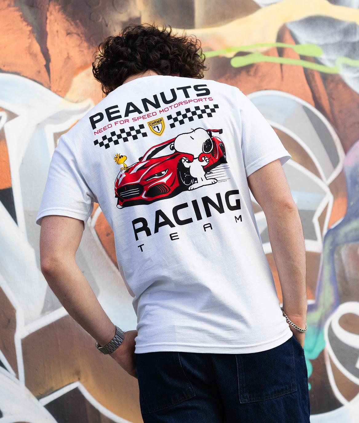 Peanuts Snoopy & Woodstock Racing Team Mens T-Shirt - - Riot Society