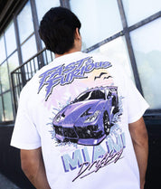 Fast & Furious Miami Drifting Mens T-Shirt - White - - Riot Society