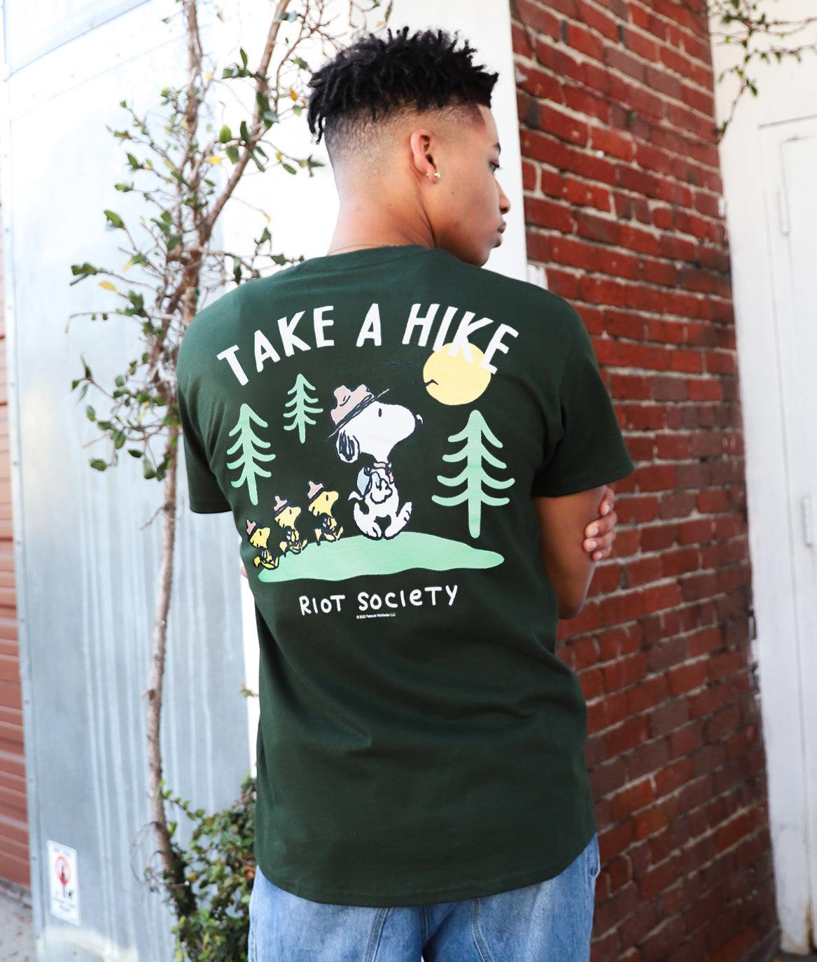 Peanuts Snoopy Take a Hike Mens T-Shirt - - Riot Society