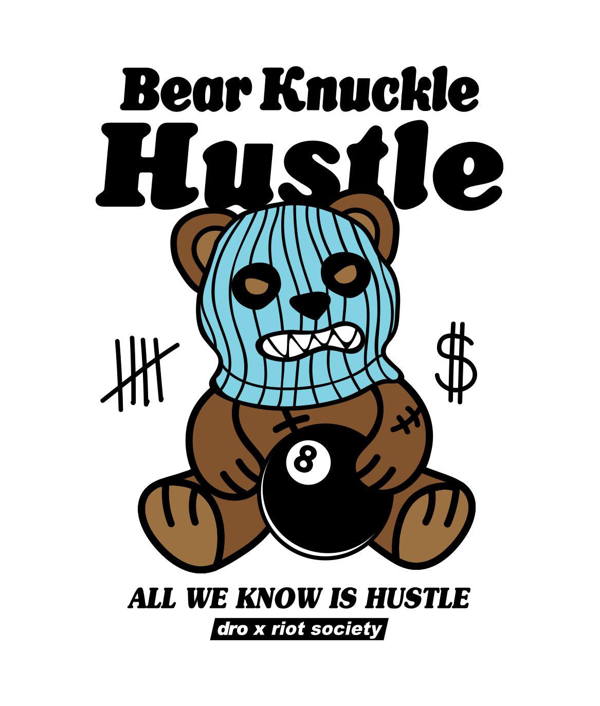 Dro x Riot Society Bear Knuckle Hustle Womens Tee - - Riot Society