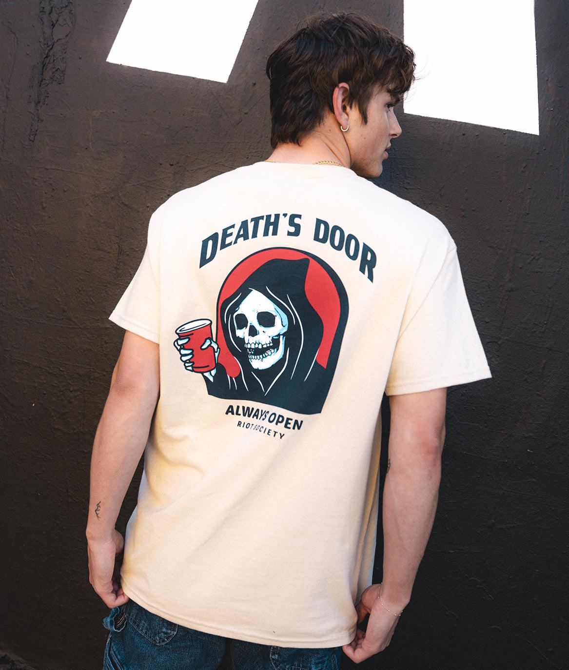 Death's Door Reaper Mens T-Shirt - - Riot Society