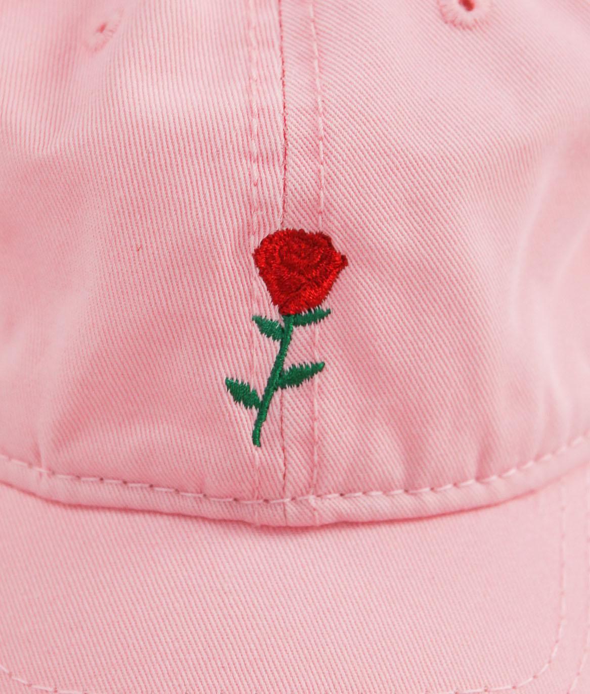 Rose Embroidered Womens Dad Hat - - Riot Society